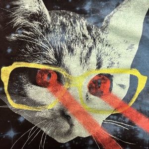 threadless t-shirt | mr. mitten's big adventure | size: “girlie medium”